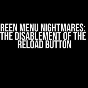 Fullscreen Menu Nightmares: How to Prevent the Disablement of the Browser Reload Button