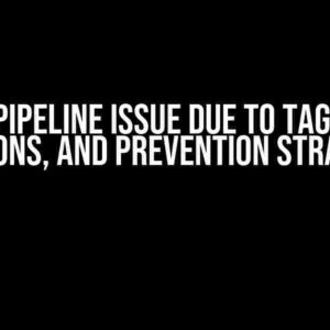 Jenkins Pipeline Issue Due to Tag: Causes, Solutions, and Prevention Strategies