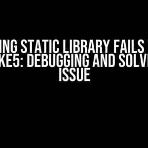 Linking static library fails with Premake5: Debugging and Solving the Issue