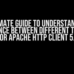 The Ultimate Guide to Understanding the Difference between Different Timeouts for Apache HTTP Client 5.1